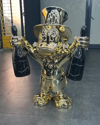 Statua Paperon de’ paperoni oro pop art 155cm