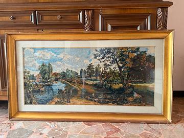 QUADRO RICAMATO A MANO 