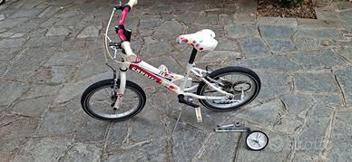 Bici bimba 16 pollici Candies con rotelle

