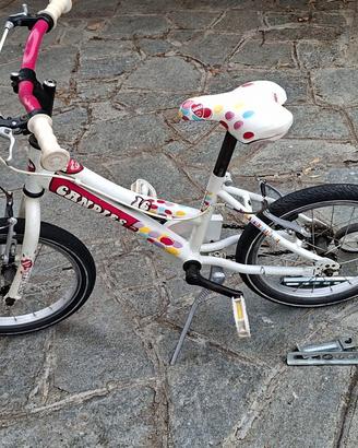 Bici bimba 16 pollici Candies con rotelle

