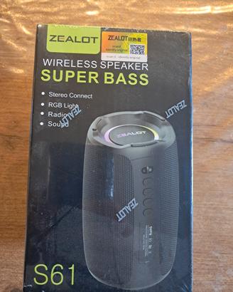 zealot s61 altoparlante Bluetooth portatile  nuovo