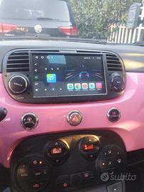 fiat 500 pink