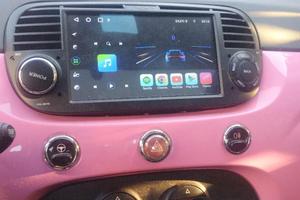 fiat 500 pink