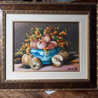 Dipinto ad olio. Natura morta. Ernesto Mazzoni.