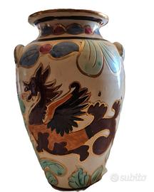 vaso in ceramica maiolica