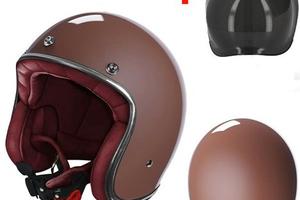 CASCO JET VINTAGE MOTO CAFE RACER CUSTOM STORMER Q