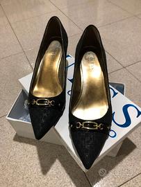Guess scarpe décolleté nere con logo tg. 41
