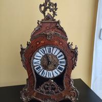 Orologio da tavolo stile Luigi XV Boulle primi 900