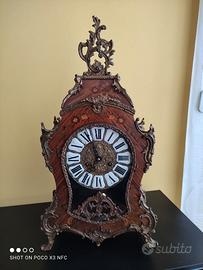 Orologio da tavolo stile Luigi XV Boulle primi 900