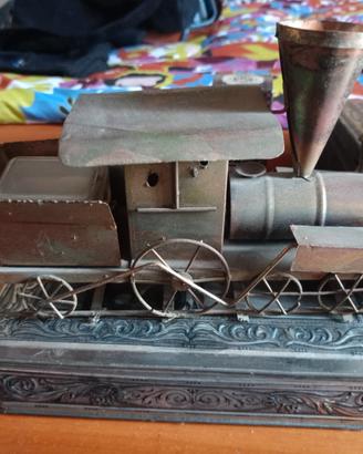 treno in ottone carillon  modellino Isotta 