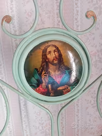 Struttura letto una piazza e mezza ferro battuto