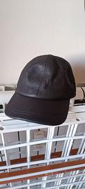Cappello vera pelle Nero