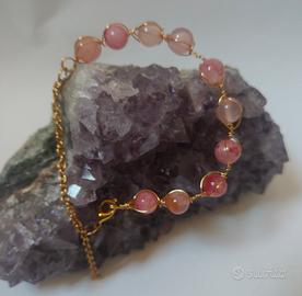 bracciale semi rigido pietra persiana rossa