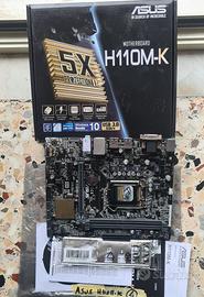 Scheda madre 1151 Asus H110M-K in scatola