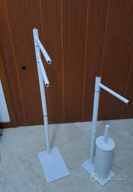 Portasciugamani da terra+portarotolo c.i.