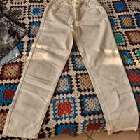 Jeans modello cullote-pantalone paper bag 14-15 an