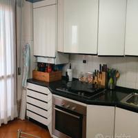 cucina in laccato con forno e lavastoviglie 