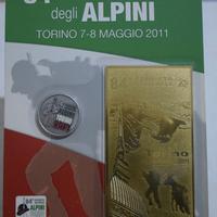 Torino Medaglia e Targhetta degli Alpini