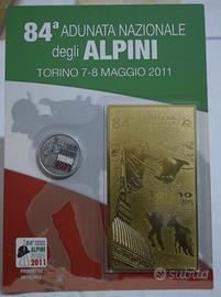 Torino Medaglia e Targhetta degli Alpini