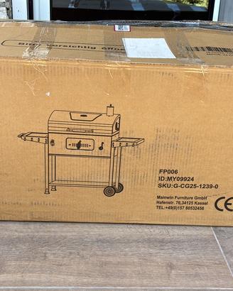 Barbecue a carbone su carrello NUOVO - mai usato