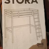 Soppalco letto Ikea STORA