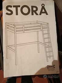 Soppalco letto Ikea STORA