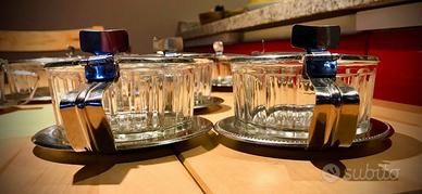 Formaggiere in vetro e acciaio 