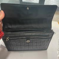 Borsa nera vera pelle Laro