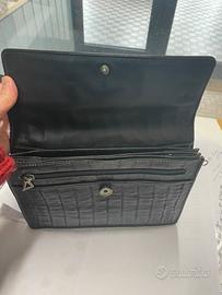 Borsa nera vera pelle Laro