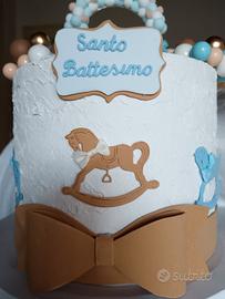 torta scenografica battesimo