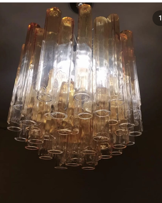 Lampadario vetro di Murano firmato Venini