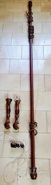 2 bastoni tenda vintage 