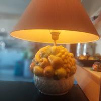 lampada da tavolo in ceramica dipinta a mano