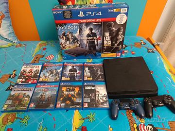 ps4 slim 1T + 8 giochi