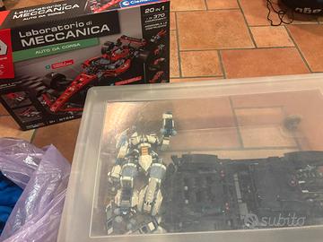 Lego ninjago, auto lego e laboratorio di meccanica