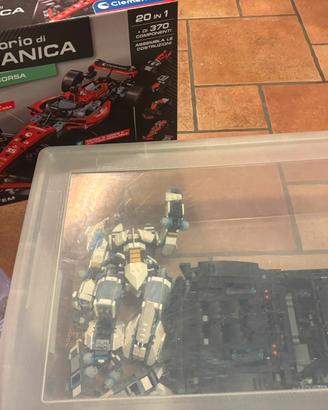 Lego ninjago, auto lego e laboratorio di meccanica