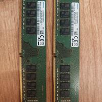 banchi RAM Samsung 2x16Gb (32Gb tot) DDR4 2666Mhz