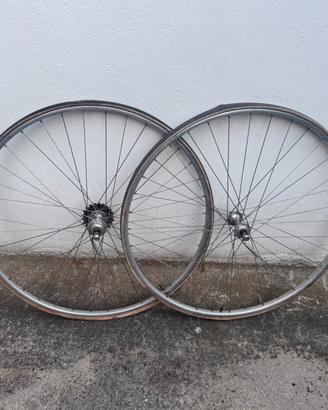 Coppia cerchi Nisi bici corsa epoca campagnolo