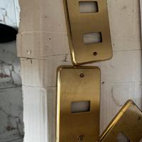 Placche luci ottone anni 80