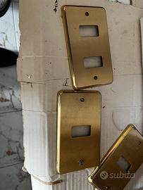 Placche luci ottone anni 80
