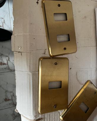 Placche luci ottone anni 80