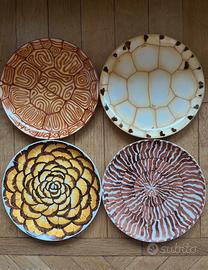 Set piatti Taitù vintage, collez. Fauna Taitu