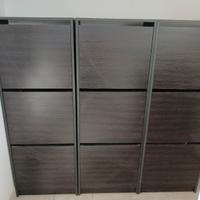 BISSA n. 3 pezzi scarpiera marrone-nero