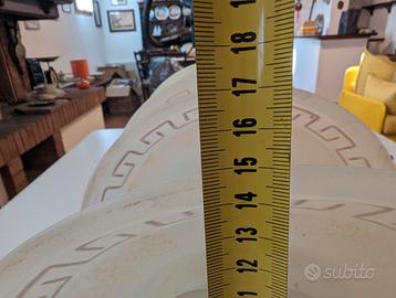 Applique  punto luce da muro con greca