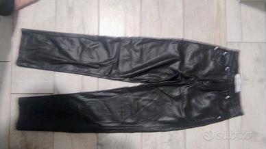 pantaloni in pelle donna