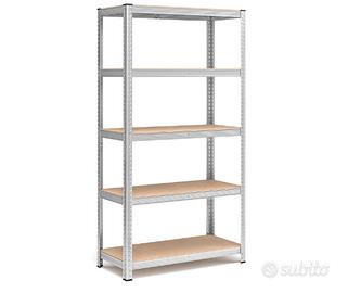 SONGMICS Scaffale in Metallo 40 x 90 x 180 cm