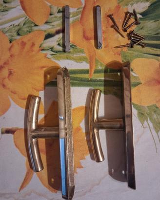 2 Maniglie per finestra in ottone