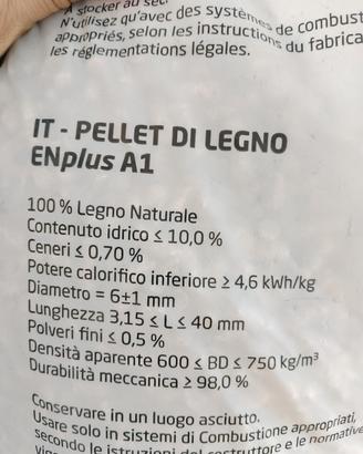 pellet conifera 15 kg 6,70 €
