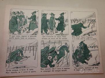 Cartolina Militare a Fumetti - Alpini (Telegrafist