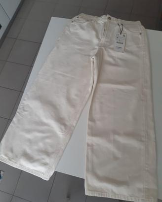 Jeans Zara bianchi taglia 42